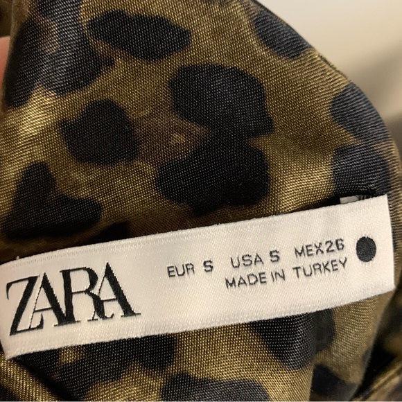 Zara Short Slip Dress - Cheetah Print - Picture 3 of 4